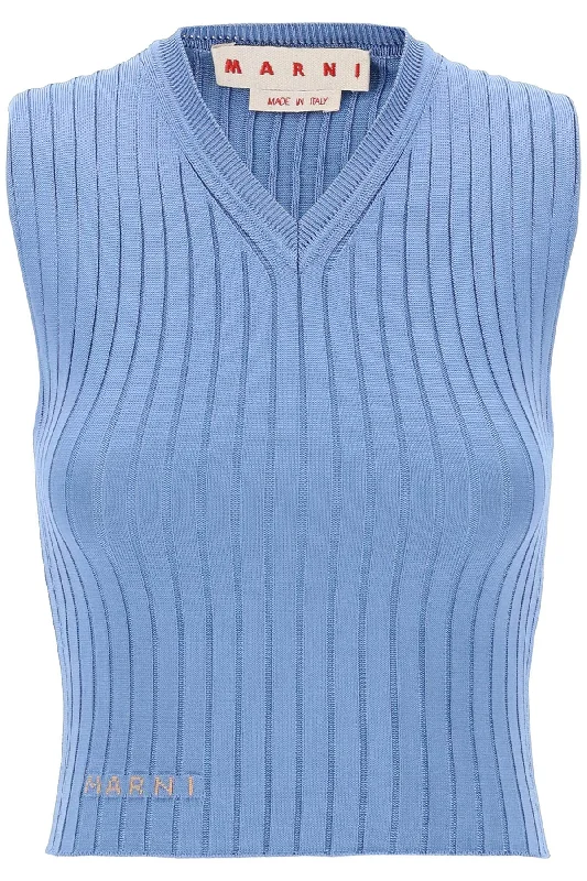 Outfits For Women Marni Women's Sleeveless Ribbed Knit Top