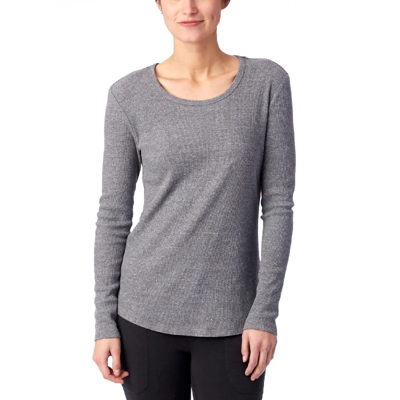 Outfits For Women Keepsake Eco-Rib Long Sleeve (Grey)