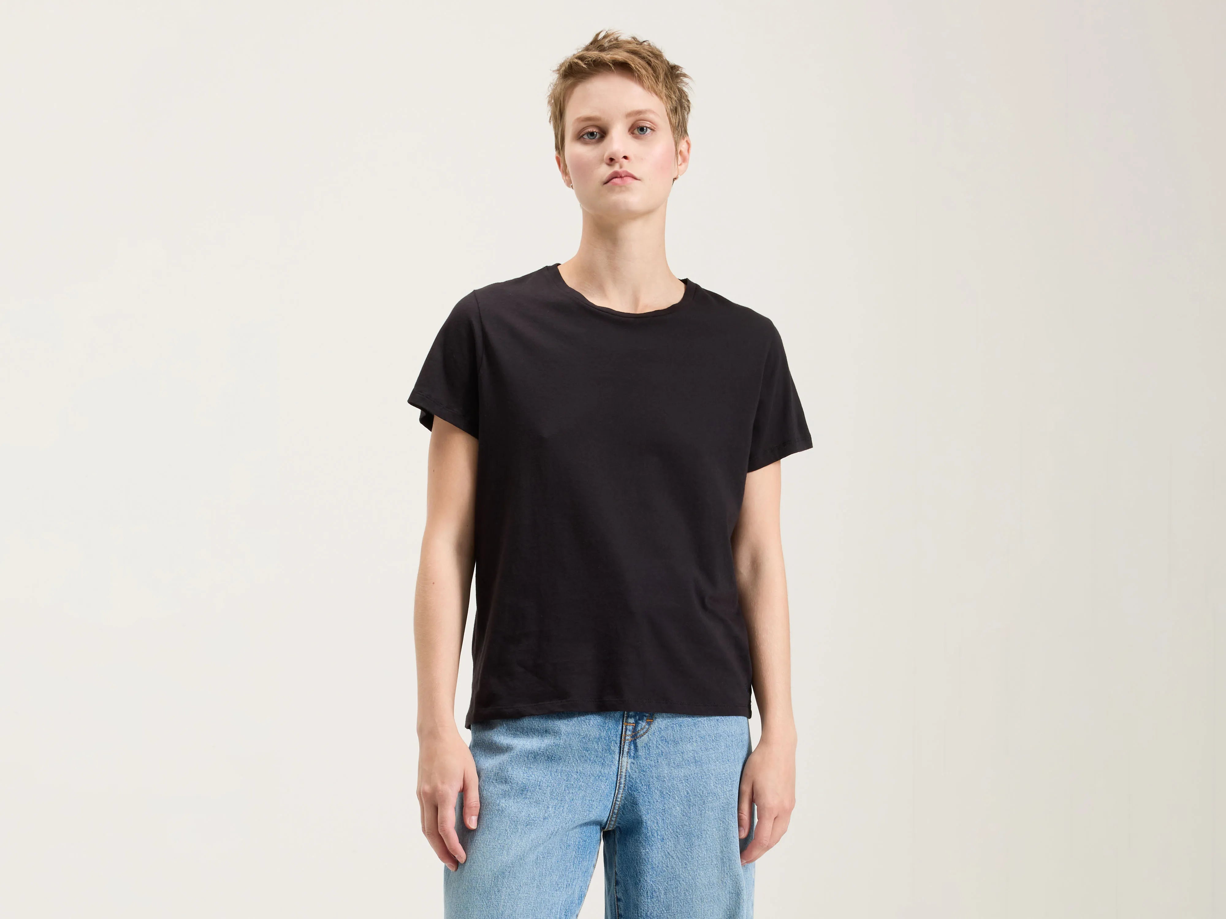 Women's Evening Attire Covi short-sleeve t-shirt (242 / W / OFF BLACK)