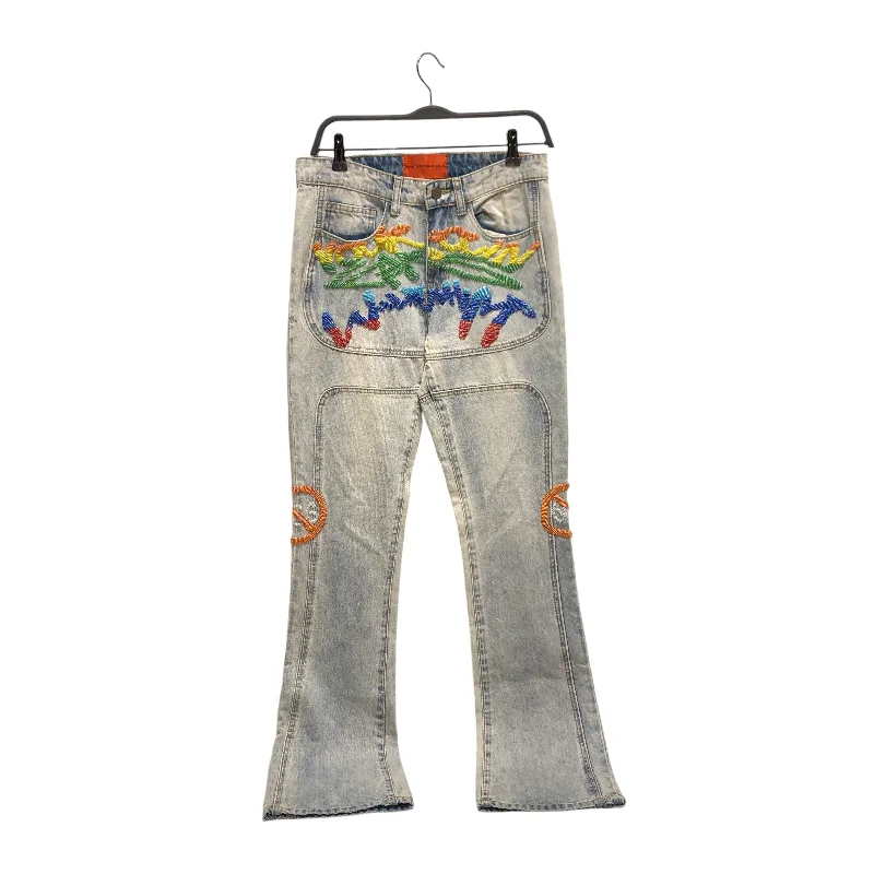 Unique Women's Fashion Pieces WHO DECIDES WAR/Bootcut Pants/28/Denim/BLU/BEADED JEANS