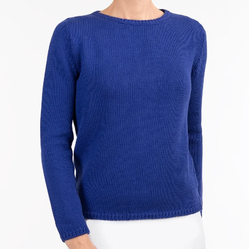 Women's Evening Attire Long Sleeve Pullover in Cobalt