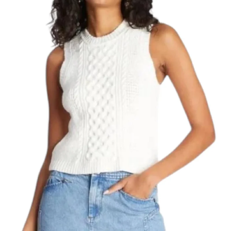 Day To Night Styles Heath Knit Top In Cream