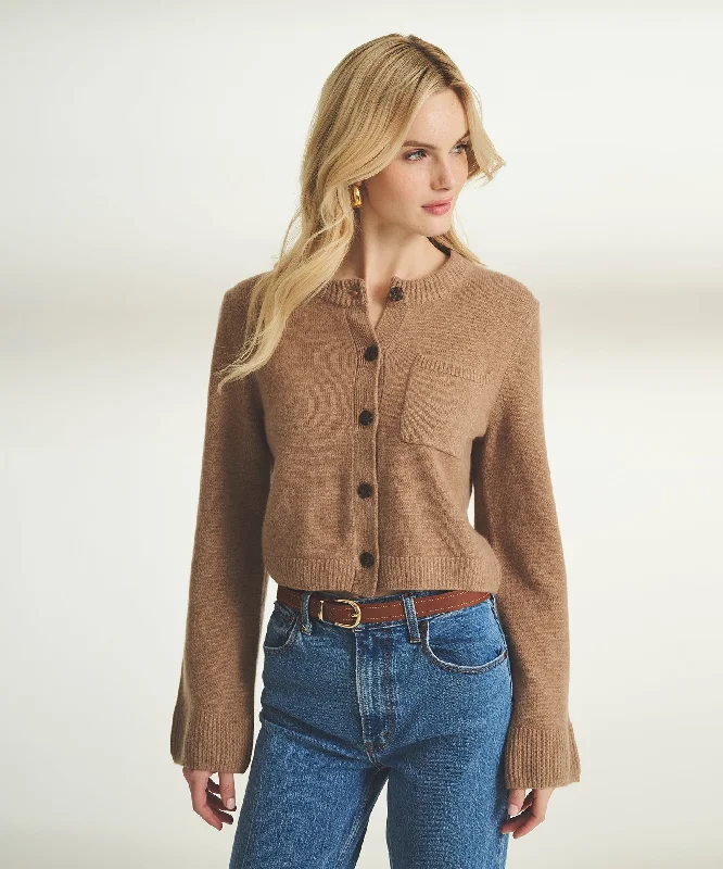 Casual Attire For Women Luxe Cashmere Utility Cardigan