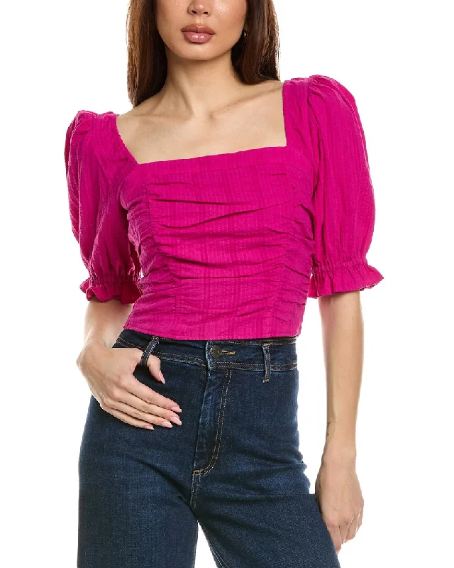 Women's Office Outfit Saltwater Luxe Ruched Crop Top