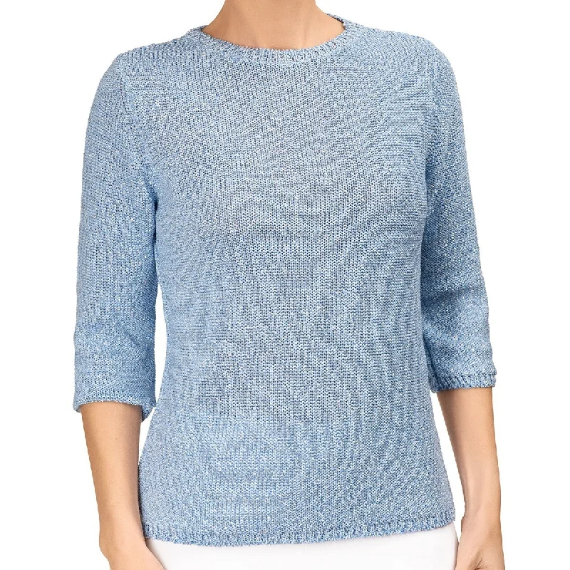 Casual Women's Clothing Pailletami Pullover in Acquario