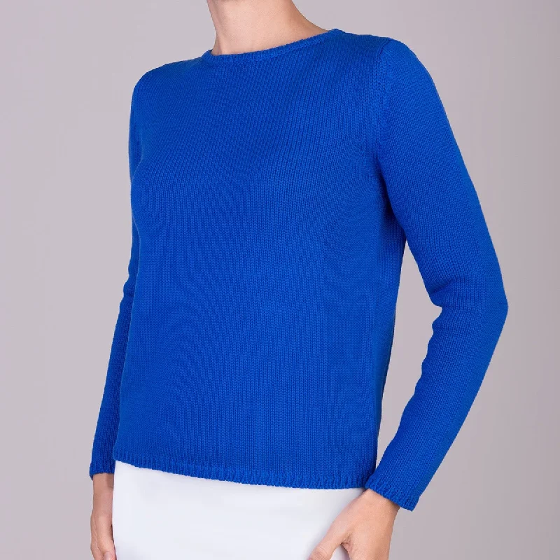 Women's Resort Attire Long Sleeve Pullover in Azure